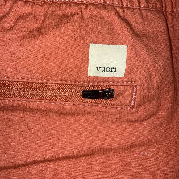 Vuori NWT Women's Vintage Ripstop Shorts with Raw Hemline in Cinnamon Size XL - Picture 10 of 11
